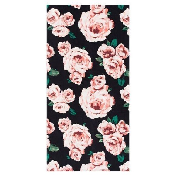 Emily & Merritt Pottery Barn Kids Black Bed Of Roses Organic Crib Fitted Sheet - Picture 1 of 7